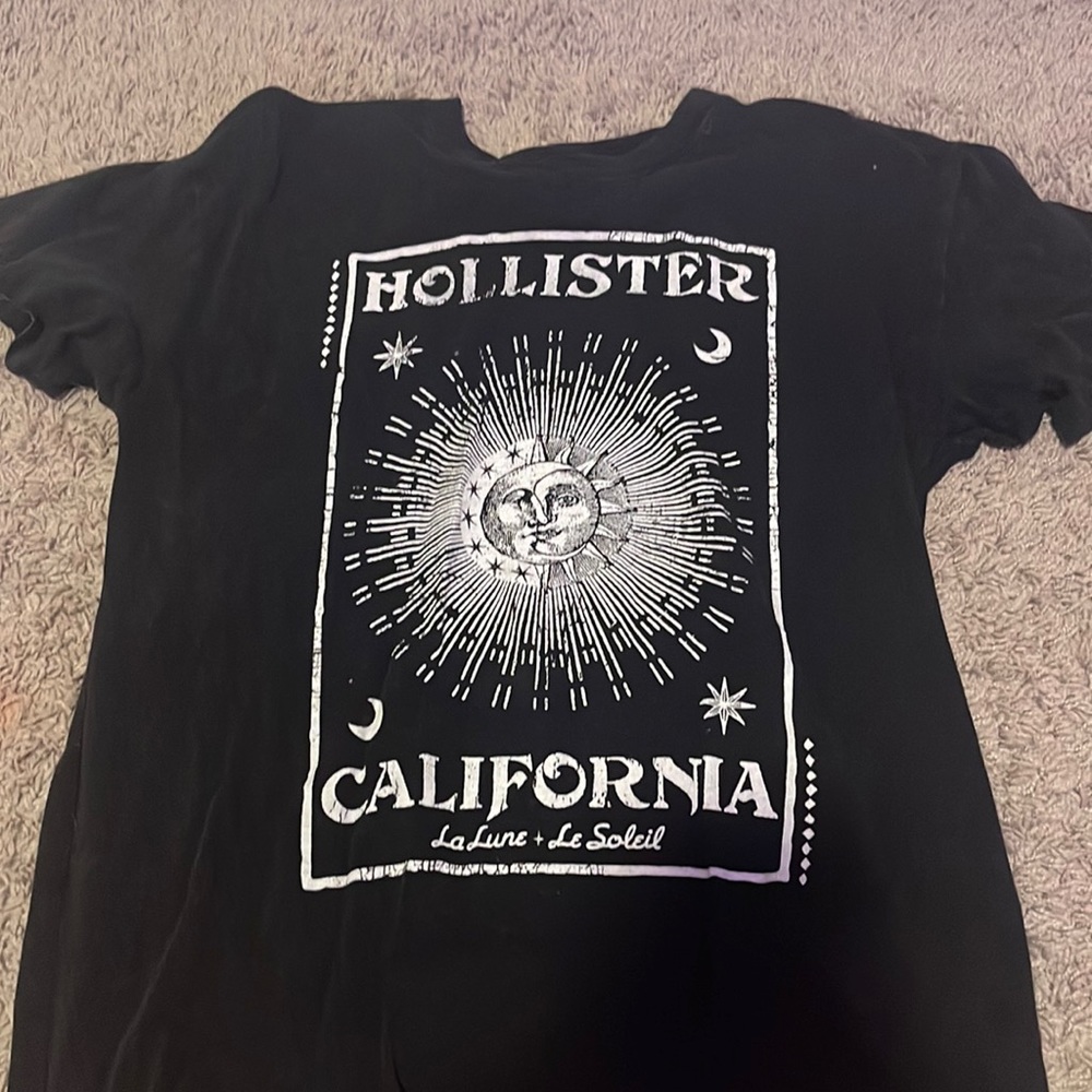 hollister oversized graphic tee